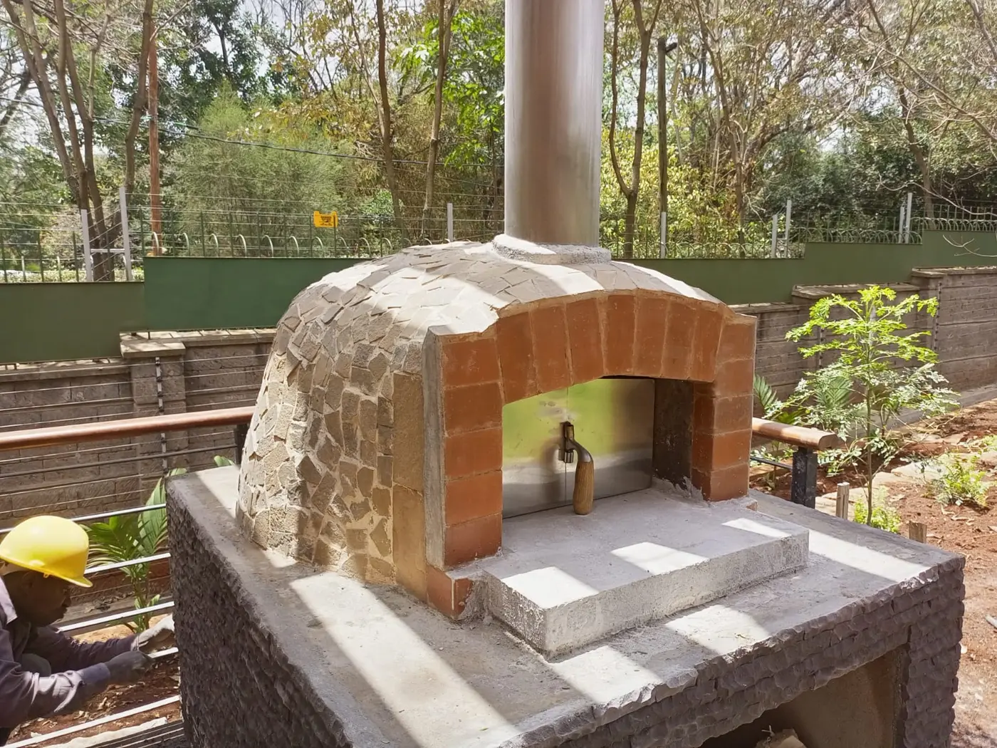 On-Site Oven Construction — Brillian pizza oven service in East Africa